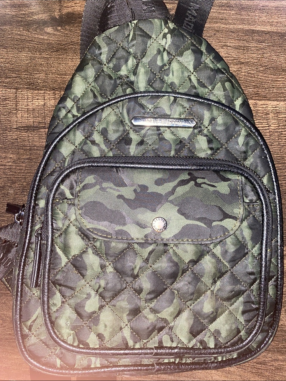Steve Madden “Bhook” Camo Printed Single Strap Bag